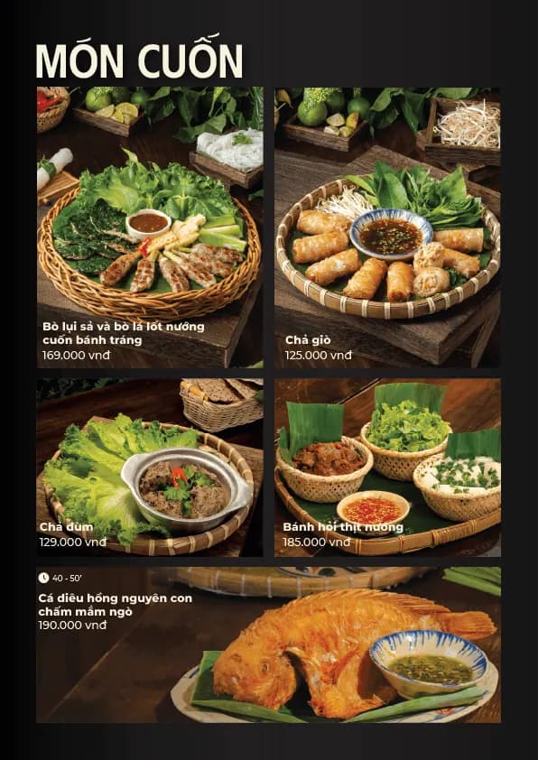 Menu trang 13