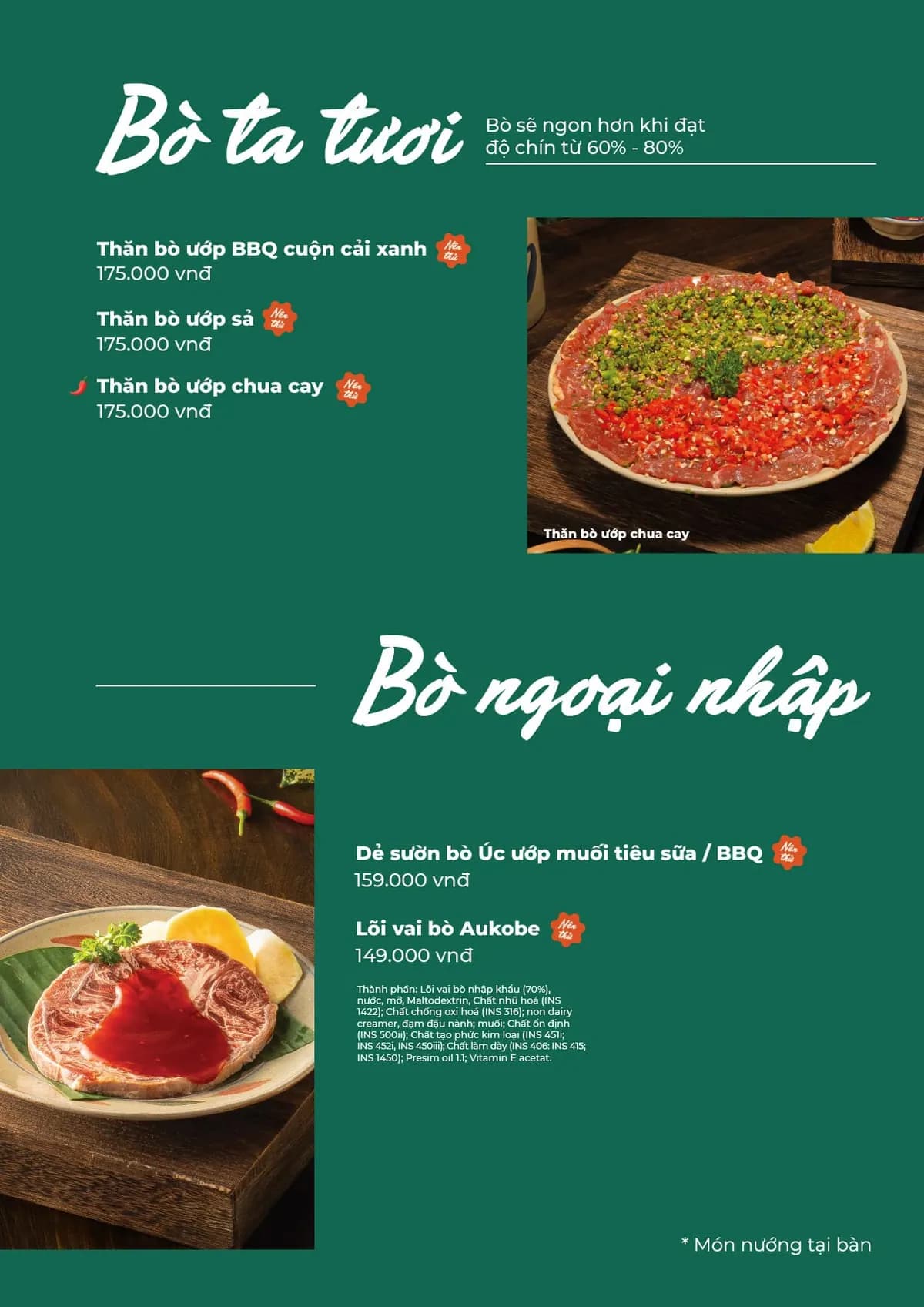 Menu trang 9