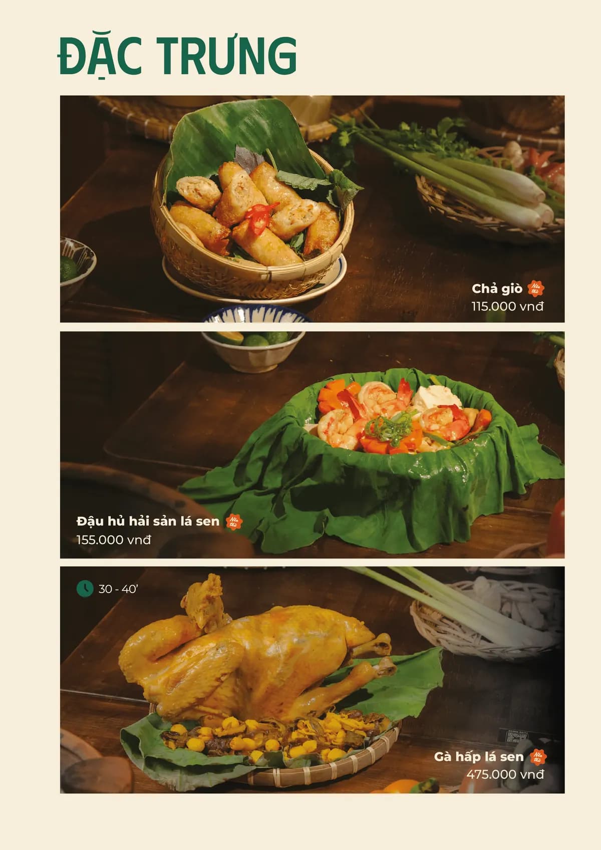 Menu trang 18