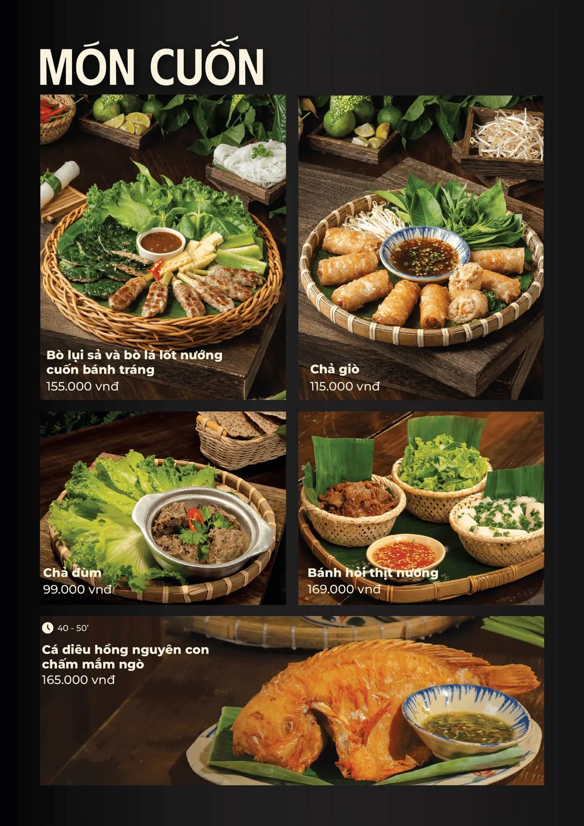 Menu trang 13