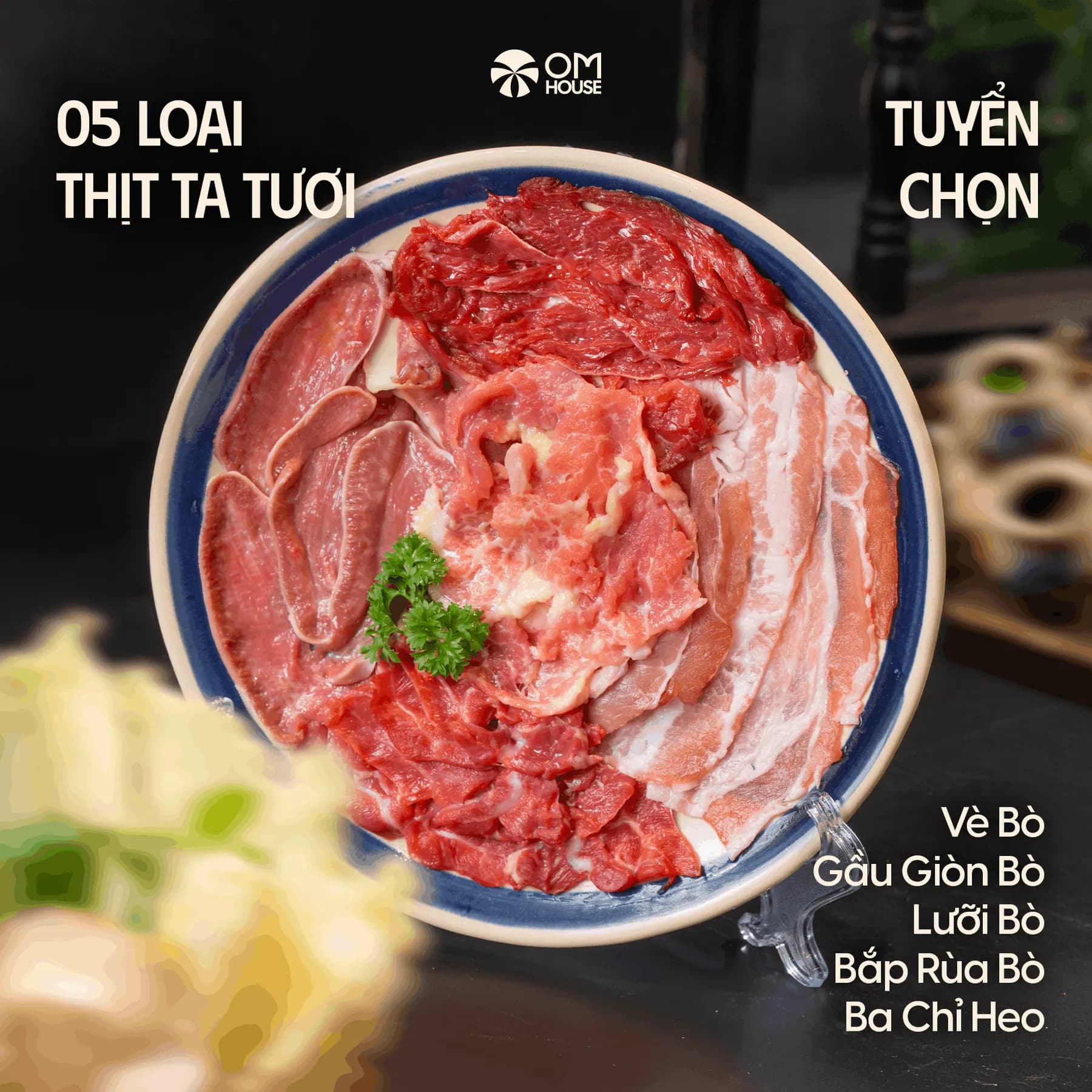 Lẩu song vị tại OM Nướng in House