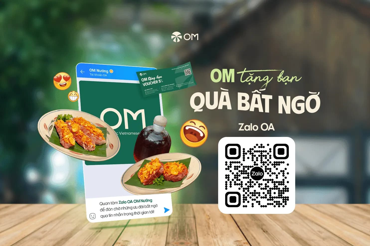 Quan tâm Zalo OA – Nhận quà thả ga